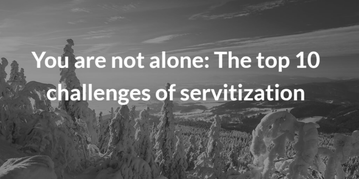 You are not alone: The top 10 challenges of servitization