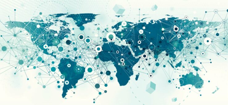 A 2D map of the world