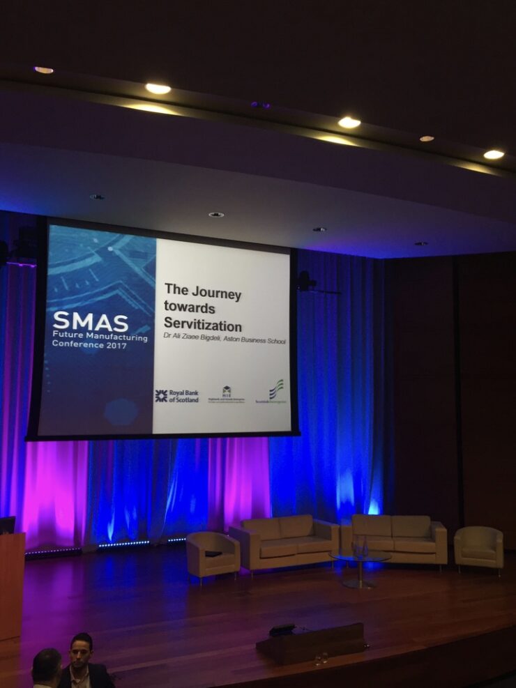The Journey towards Servitization - a talk given by Dr Ali at the SMAS Future Manufacturing Conference 2017