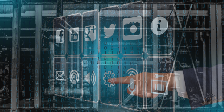 Social media and other smartphone app icons