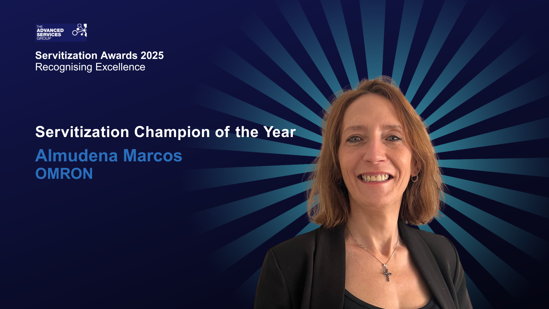 Servitization Awards 2025, Recognising Excellence - Servitization Champion of the Year, Almudena Marcos (OMRON)