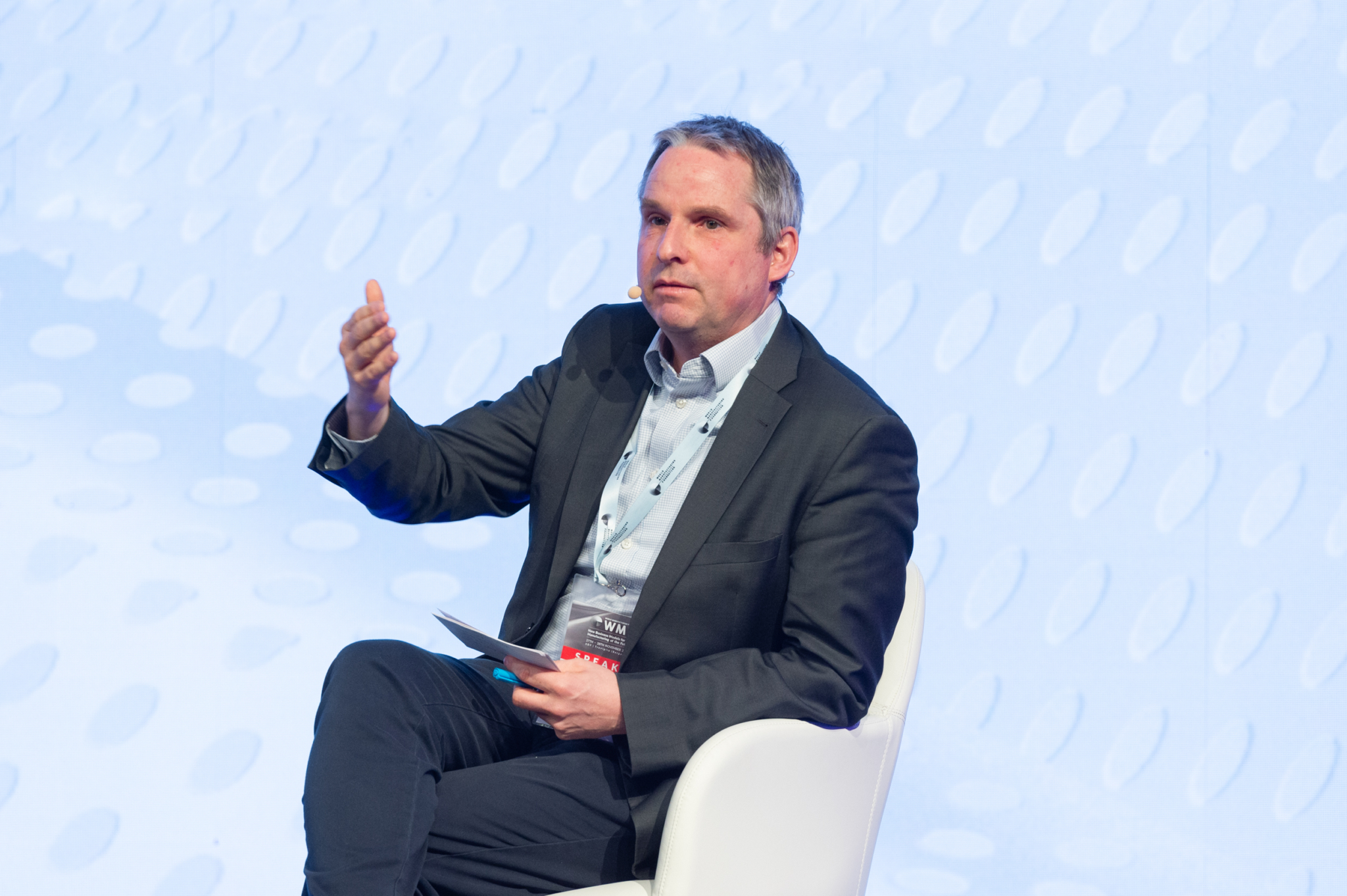 A speaker at an ASG conference event